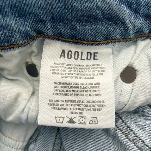 Agolde Nico Jeans Womens Size 28 Raw Hem - Picture 3 of 12